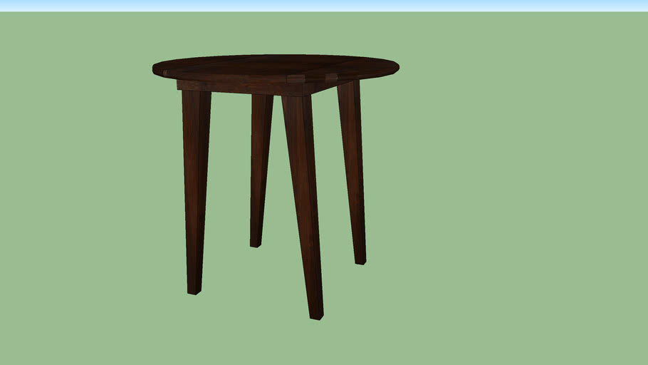 Counter Height Dark Bamboo Table | 3D Warehouse