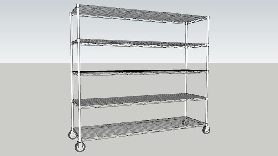 Wire Shelving System 3d Warehouse, Warehouse Wire Shelving