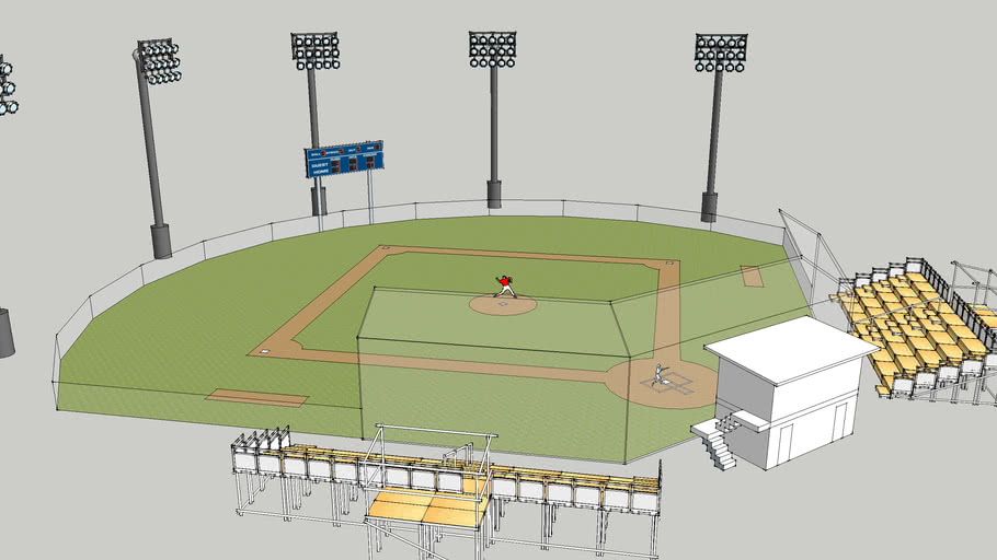 3D Baseball Field 3D Warehouse