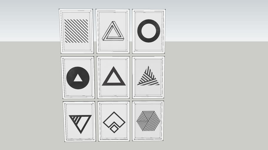 gallery wall 3D Warehouse