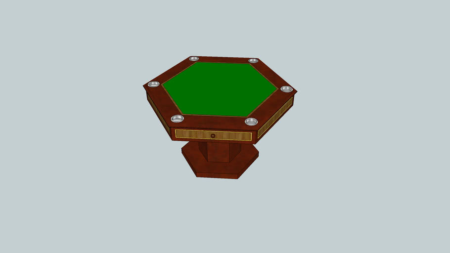 Hexagon game table 3D Warehouse