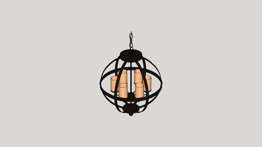 Haute Marne 6 Light Shaded Chandelier, How To Center A Chandelier In Sketchup