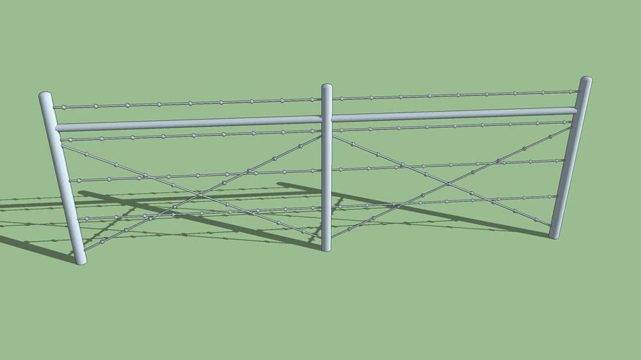 Barbed Wire Fence | 3D Warehouse