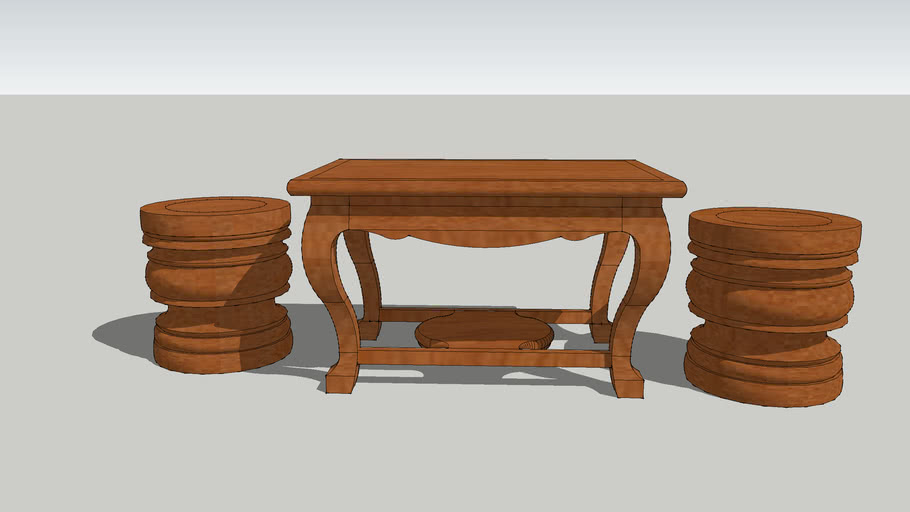 Table Chair Khmer 3d Warehouse