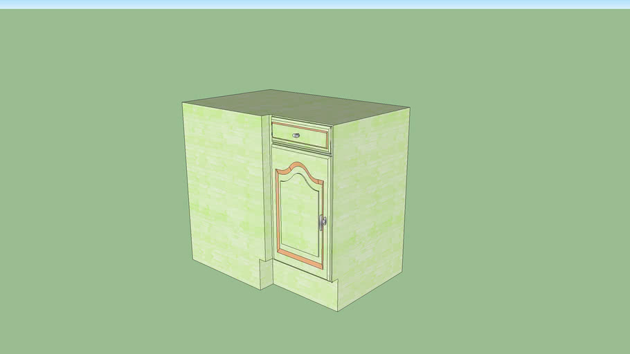 Meuble De Cuisine D Angle Bas 3d Warehouse
