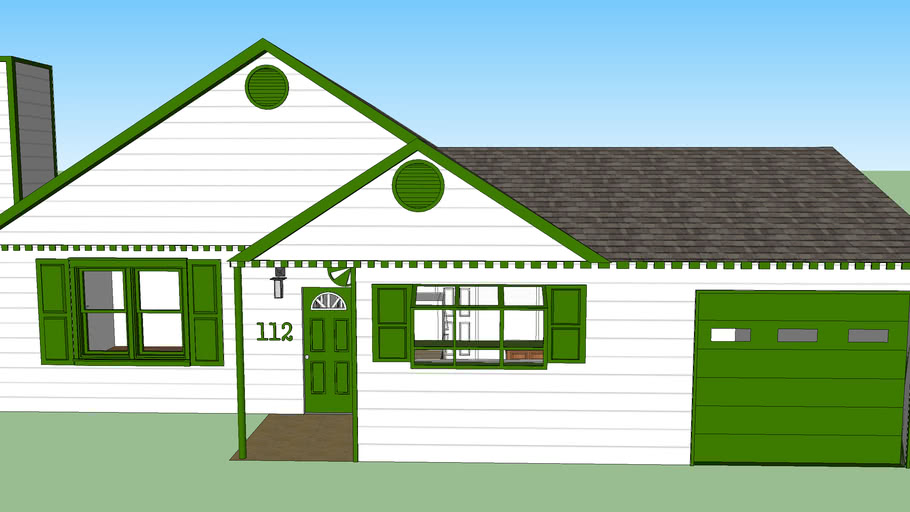 Small Ranch House With Garage 3d Warehouse