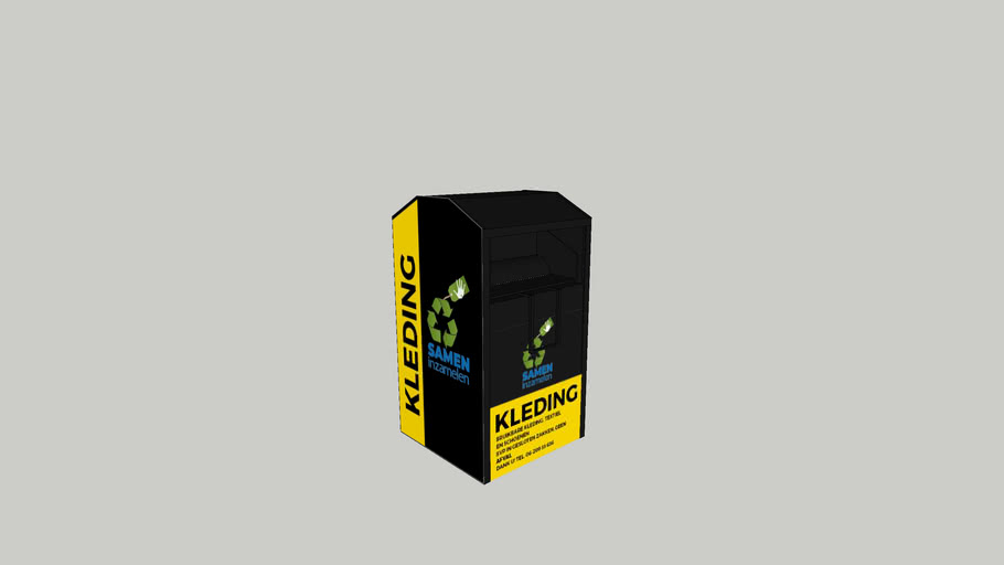 Kledingcontainer BNL | 3D Warehouse