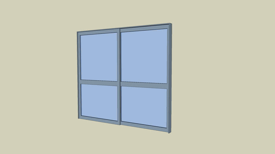 Sliding Door 2400 x 2100 3D Warehouse