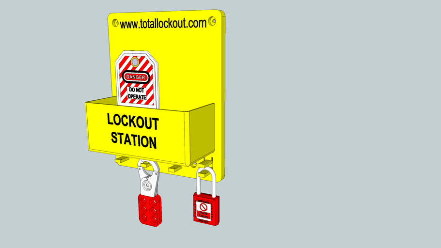 Lockout Tag Station | 3D Warehouse