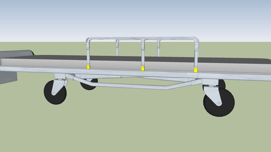 oxygen tank stretcher trolley carro camilla tqnque de oxigeno