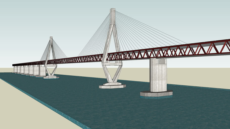 Puente Mercosur Tercer Puente Sobre El Rio Orinoco 3d Warehouse