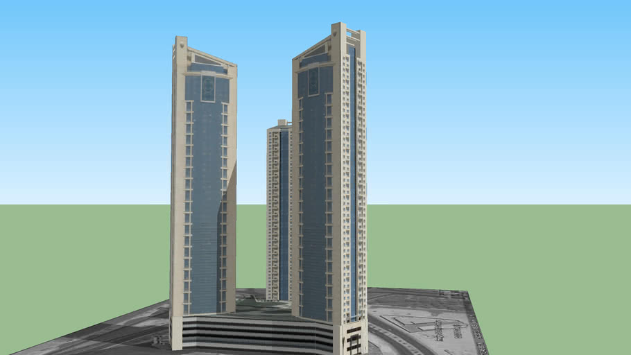 Lulu towers in Bahrain 3D Warehouse