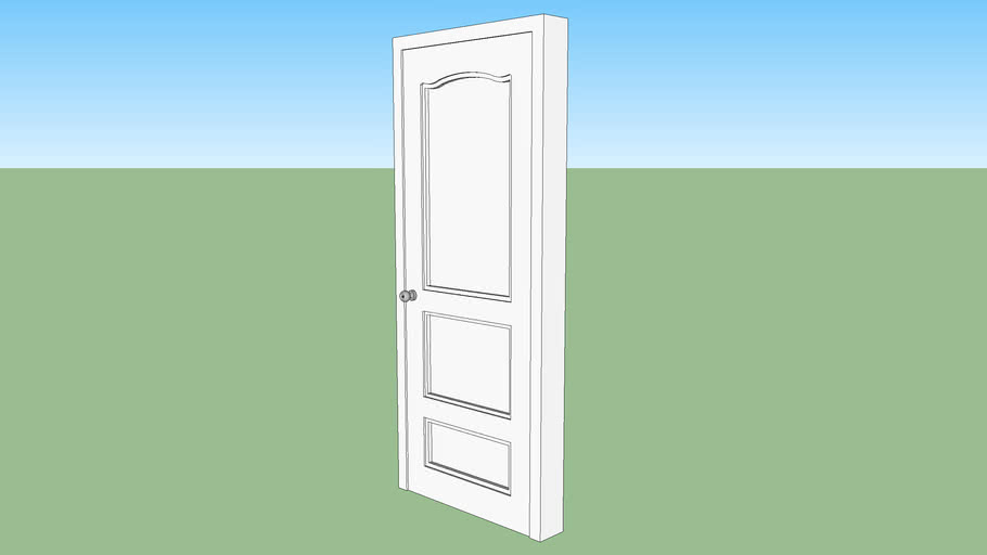 DOOR- 0.8M x 2.1M (WHITE) | 3D Warehouse