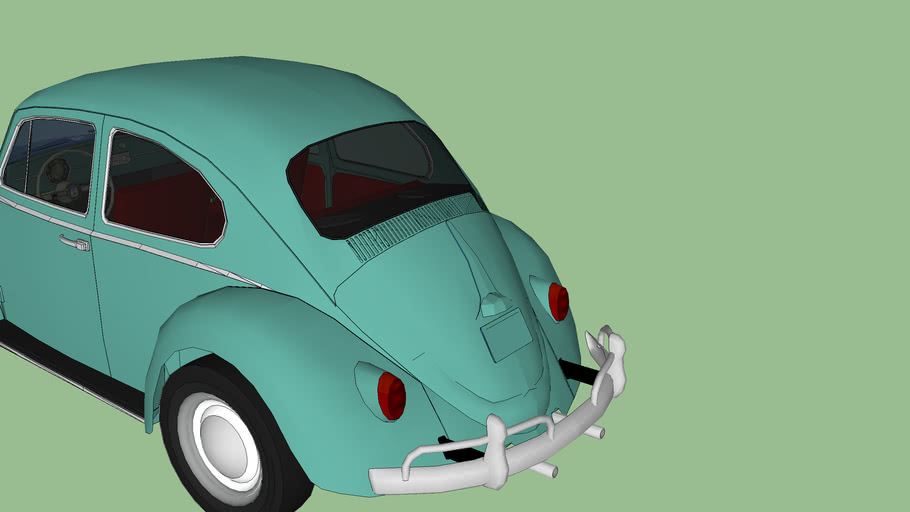 Green 1964 Vw Beetle 3d Warehouse