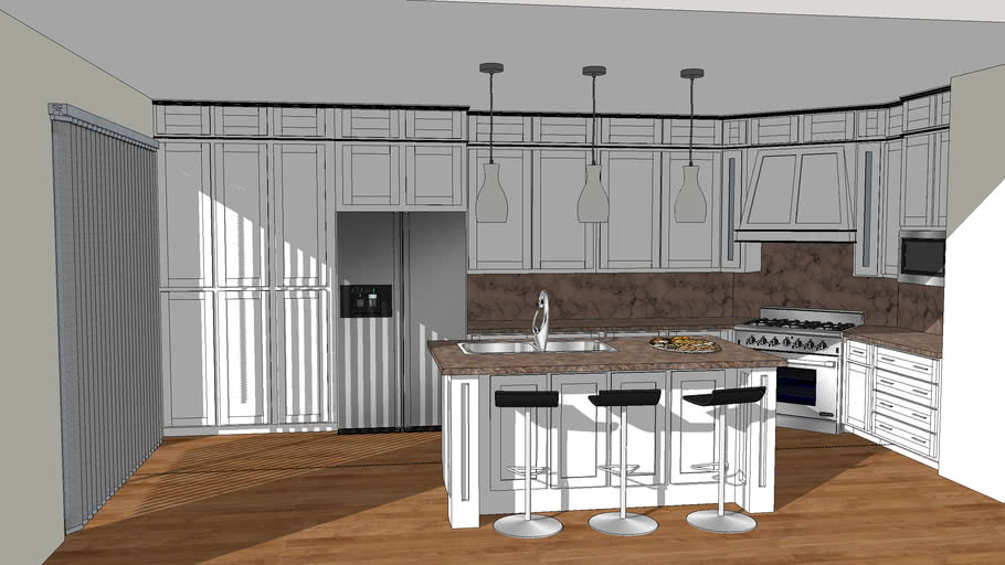 Shaker Kitchen | 3D Warehouse