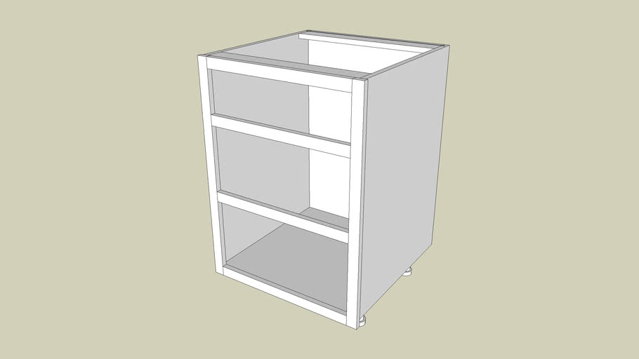 Base Cabinet On Adjustable Legs Dado Side Panels Flush With