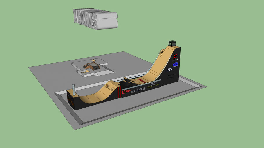 x games mega ramp 3D Warehouse