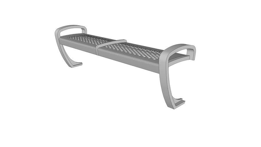 Forms+Surfaces Balance Bench, backless seat with stainless steel finish