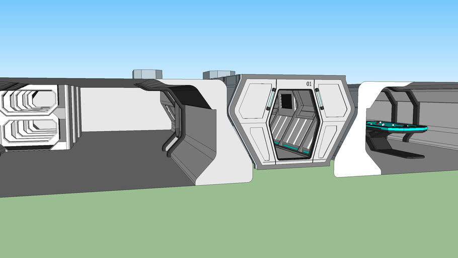 Star Citizen Carrack Interior Mess, Medical, Crew Quarters | 3D Warehouse