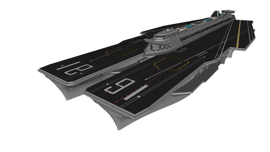 Aircraft Carrier Catamaran Yacht | 3D Warehouse