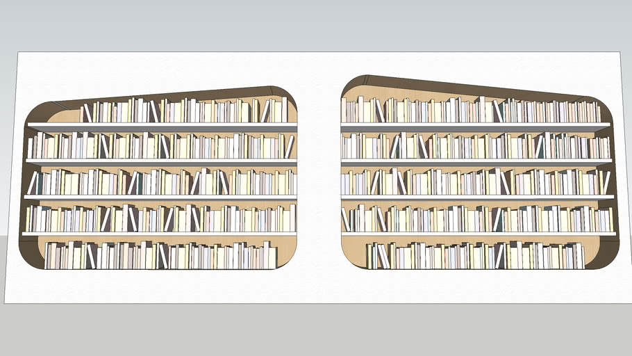 library shelves 3D Warehouse