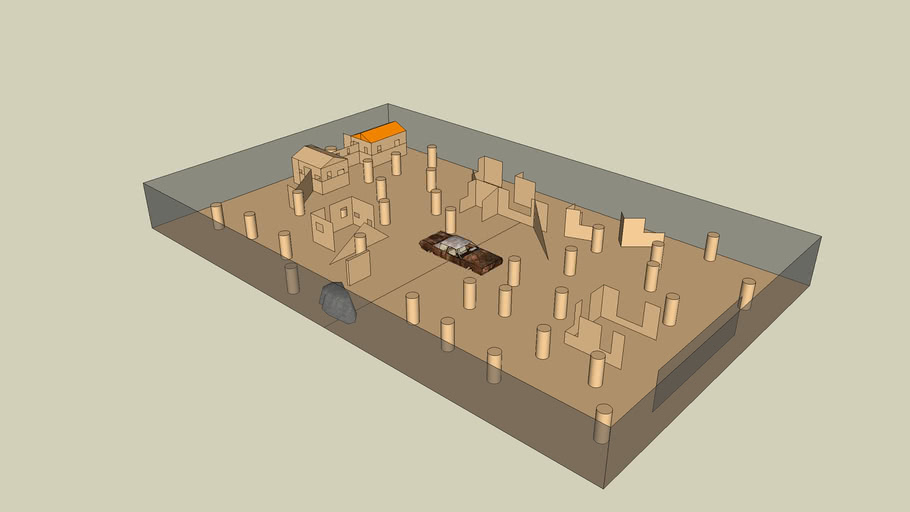 scenario paintball field 3D Warehouse