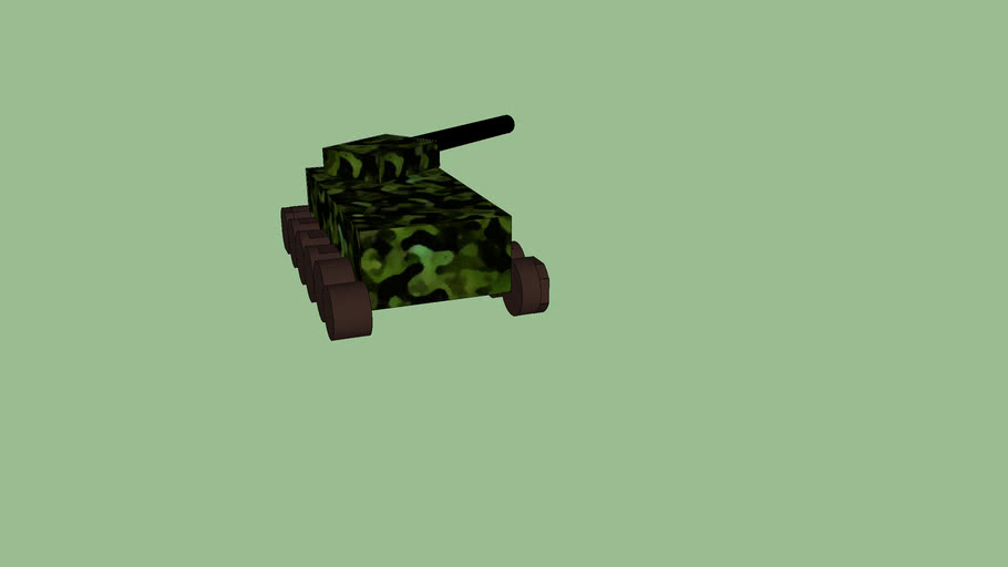 Jungle Camo Tank | 3D Warehouse