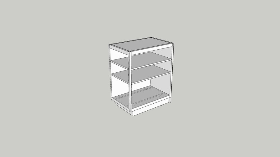 Open Shelves Cabinet Facade, Open Shelf Cabinet Ikea
