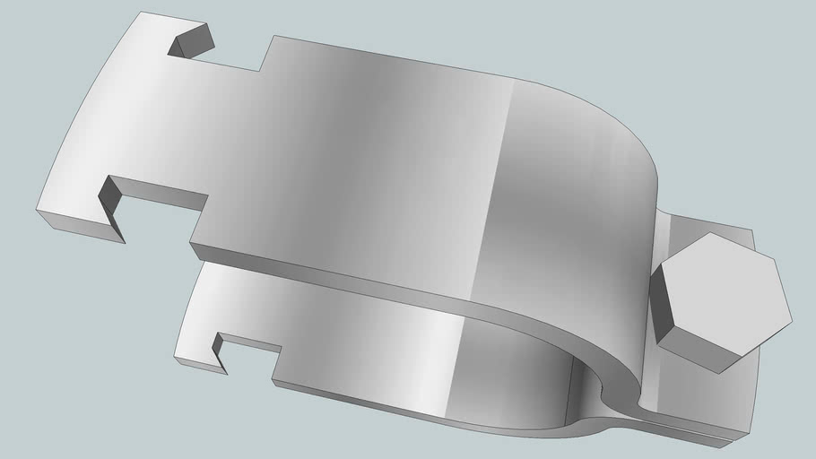 Unistrut Strap for 2' EMT 3D Warehouse