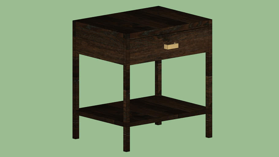 Crate & Barrel Dawson Clove Nightstand 3D Warehouse