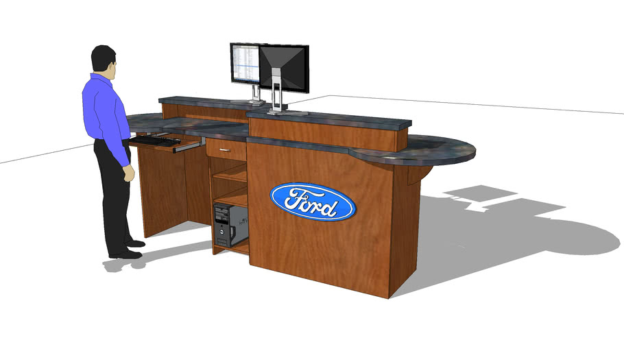 2 Tech Service Desk 3d Warehouse