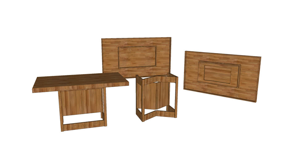 Folding Dining Table 3D Warehouse