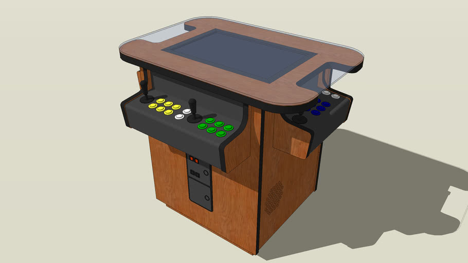 Mame Cocktail Arcade Cabinet 3d Warehouse
