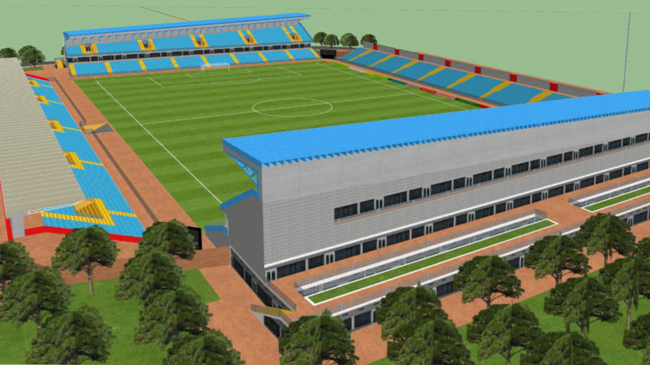 Estadio Municipal de acequias, Diciembre del 2008Febrero del 2009 3D