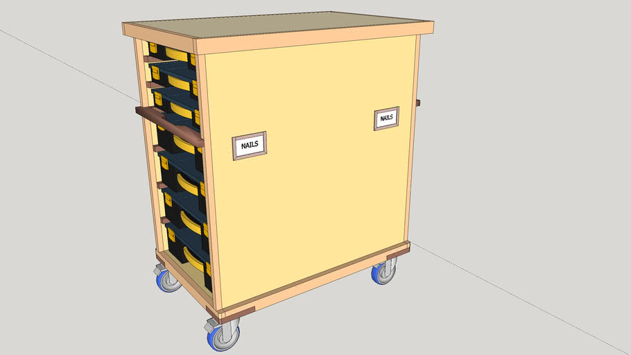 Fastener Storage Box Cabinet 3d Warehouse