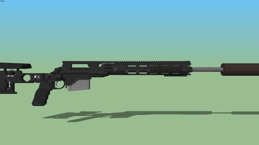 Experimental Model 10 Esr Prototype For The Remington Msr M24 Rsws 3d Warehouse