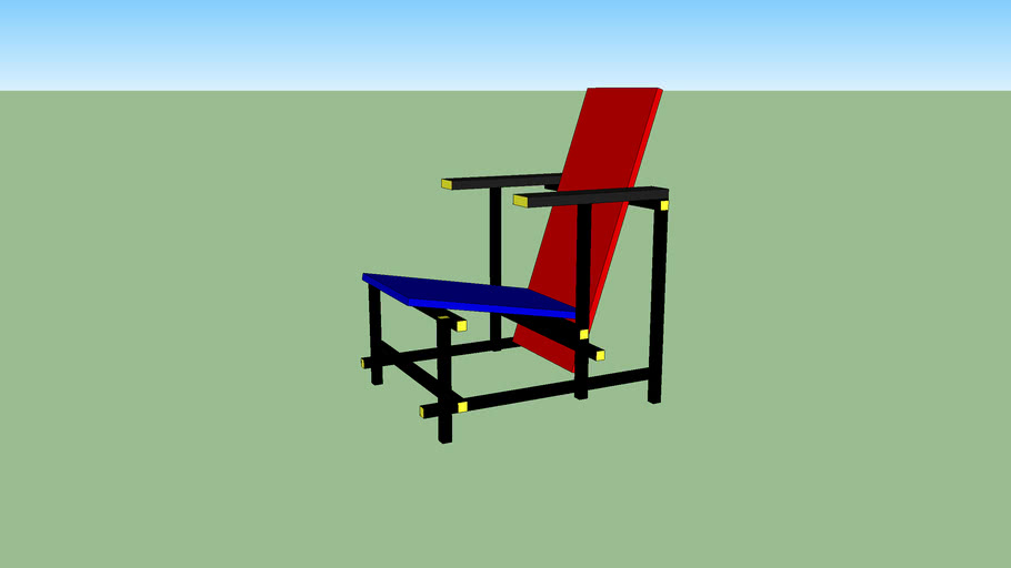 Rietveld stoel 3D Warehouse
