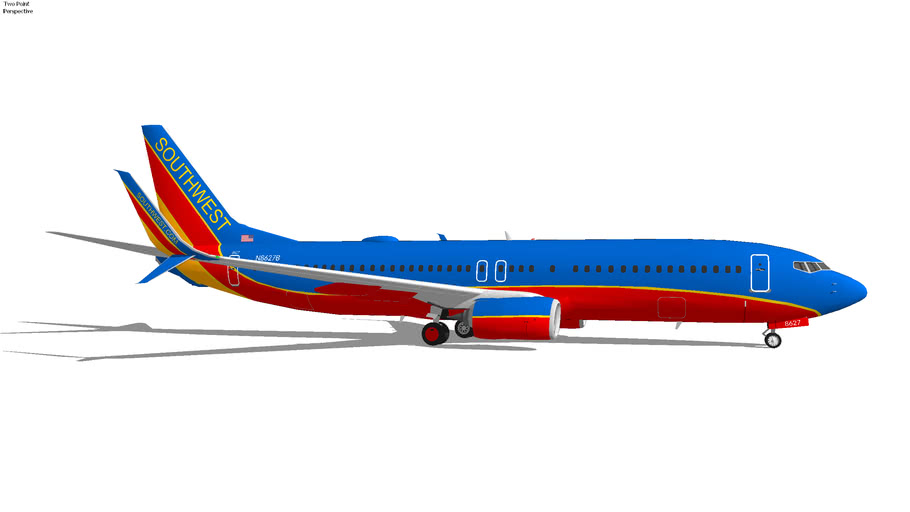 Southwest Airlines Boeing 737-8H4 (Canyon Blue Livery) (2020) N8627B ...