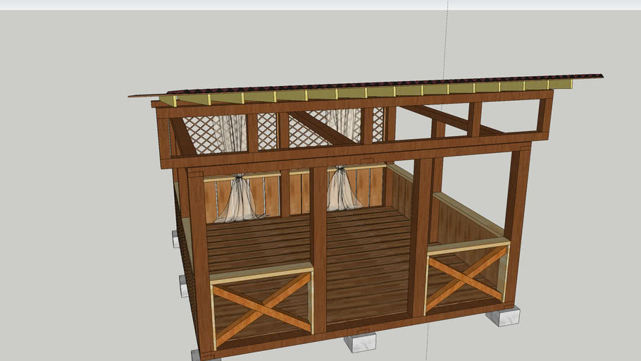 Создание проекта беседки в sketchup