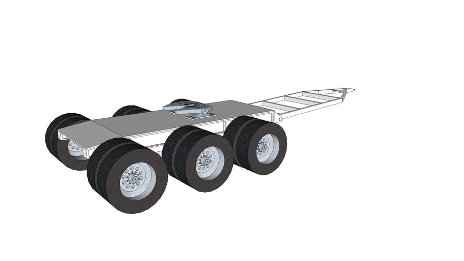 3 axes Dolly trailer | 3D Warehouse