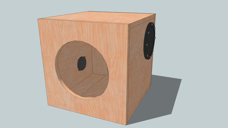 wooden subwoofer box