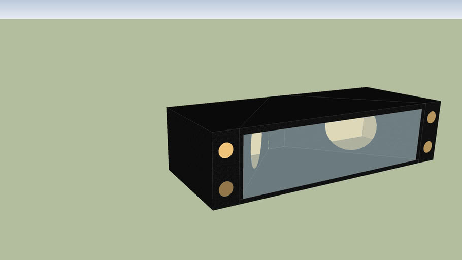 cajon acustico 12 pulgadas para wv con acrilico 3D Warehouse