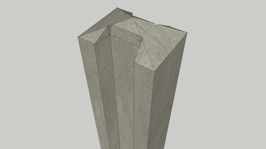 Concrete Fence Posts, Slotted Intermediate, Buried and Exposed Versions