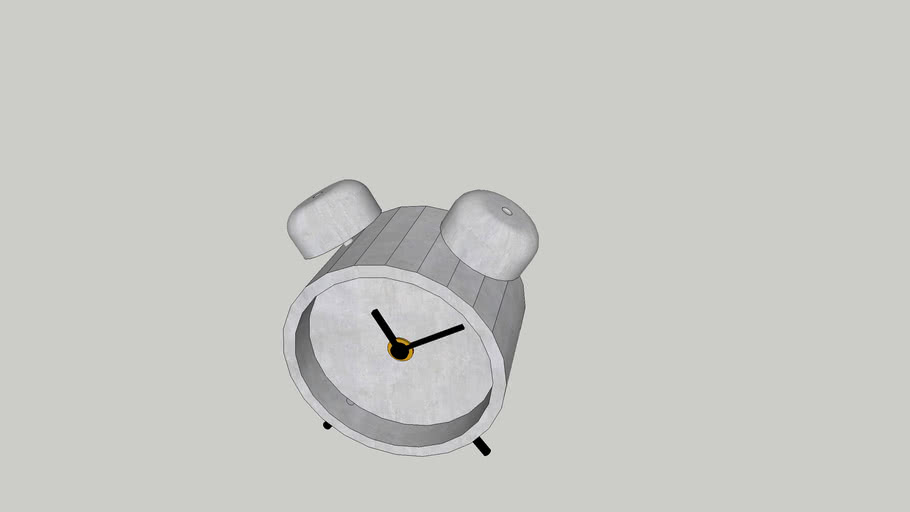 Alarm Clock_CONCRETE_WOOOD_DECOR 3D Warehouse