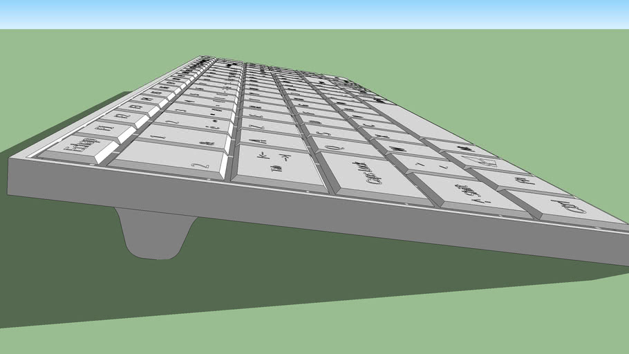 Clavier Bluetooth Support En V Slim Francais Type Azerty 3d Warehouse