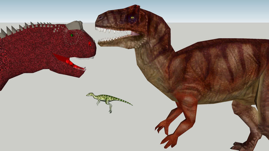 Allosaurus Vs Carnotaurus 3d Warehouse