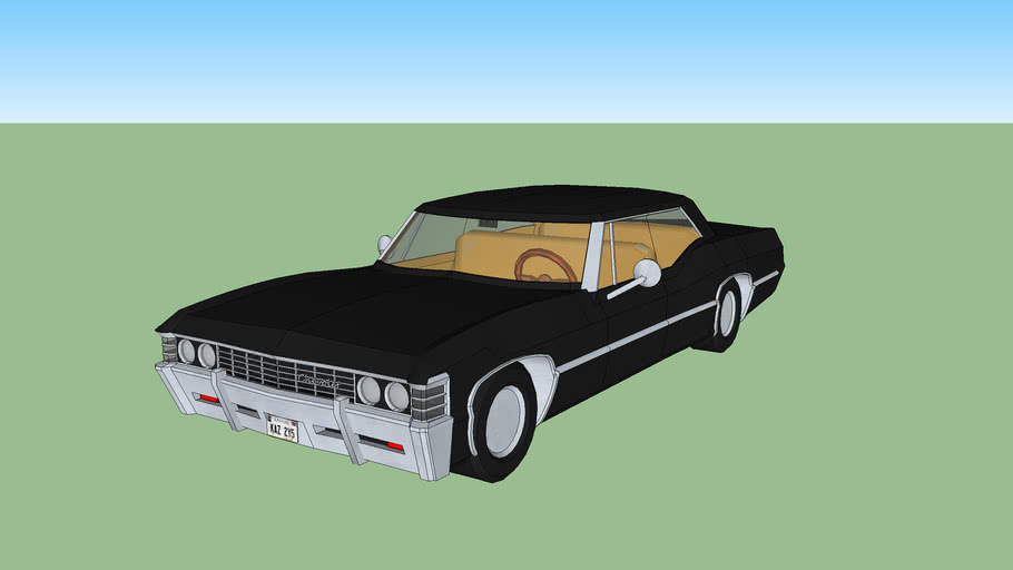 67 Chevrolet Impala From Supernatural 3d Warehouse