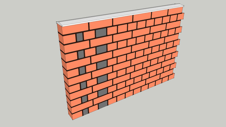 English Bond Brickwork 3D Warehouse