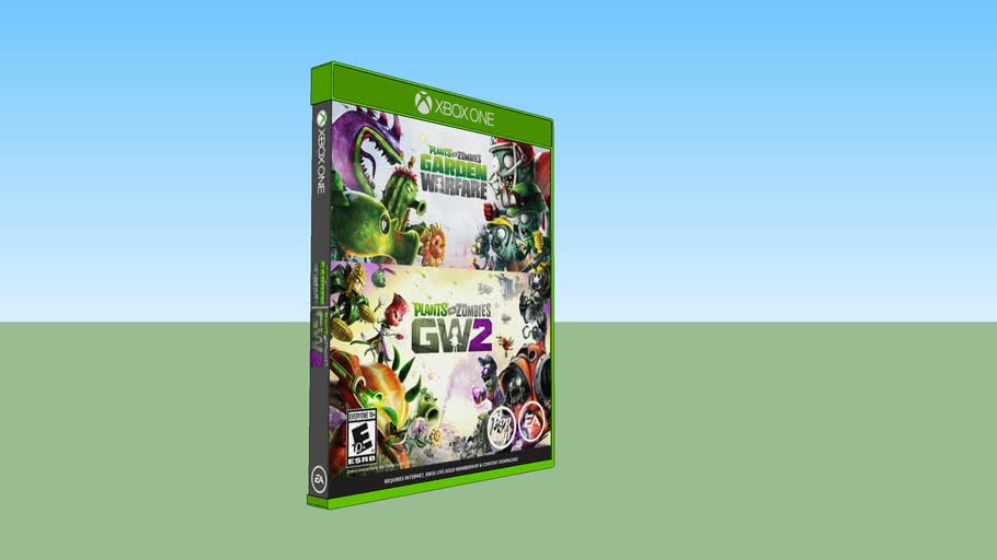 Plants Vs Zombies Garden Warfare 1 2 Xbox One Cases 3d Warehouse