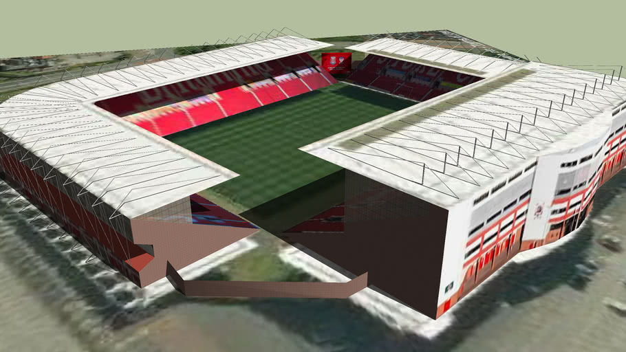 Britannia Stadium Stoke City Fc Ge Model 3d Warehouse